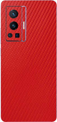 TJ CREATION Vivo X70 Pro, vivo x70 pro Mobile Skin(Ultra Super Red Carbon Fiber Skin With High Matte Finish., Mobile Skin (Back+Side+Camera))