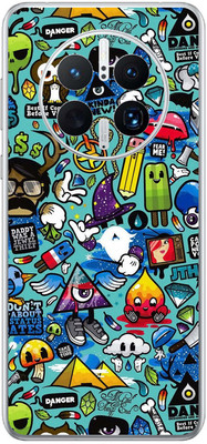 FCS Huawei Mate 50 Pro Printed Back skin Mobile Skin(Wall Pattern)