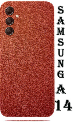 TJ CREATION SAMSUNG GALAXY A14 5G Mobile Skin(Ultra Super Red Leather Skin With High Matte Finish.)