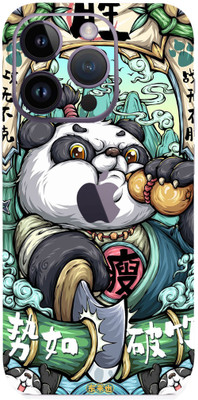 Pochanki Apple iPhone 14Pro Mobile Skin(Ultra Super Hungry Panda Skin With Matte Finish.)