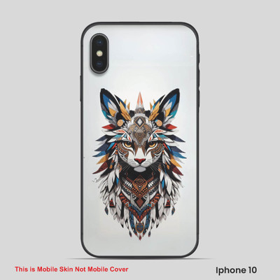 VYBE The Smart Choice iPhone 10 Cat Embossed Mobile Skin(Baltic Sea 1)
