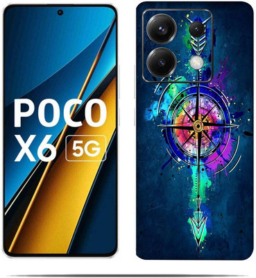 LAMHA Poco X6 5G.. Mobile Skin(Ultra Super Multicolor Skin With HiighQuality Matte Finish.)