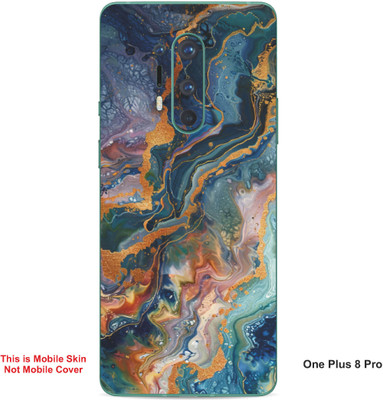 VYBE The Smart Choice One Plus 8 Pro Art Embossed Mobile Skin(Cadet Grey A3)