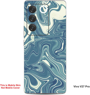 VYBE The Smart Choice Vivo V27 Pro Abstract Embossed Mobile Skin(Smalt Blue 6)