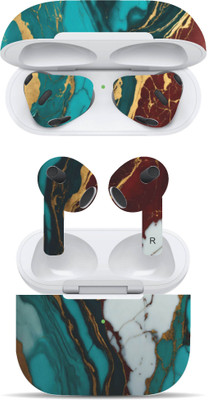 VYBE The Smart Choice Apple Airpods 3rd Generation Abstract Mobile Skin(Multi Colour B31)