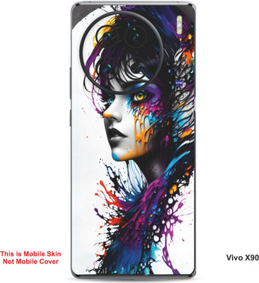 VYBE The Smart Choice Vivo X90 Art Embossed Mobile Skin(Desert Storm 16)
