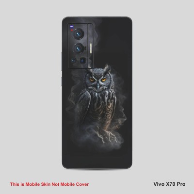 VYBE The Smart Choice Vivo X70 Pro Owl Mobile Skin Mobile Skin(Charcoal Grey A8)