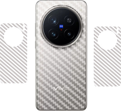 SCREENIX VIVO X200 PRO 5G, || 3D CARBON FIBER BACK LAMINATION || (PACK OF 2) Mobile Skin(TRANSPARENT)