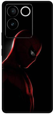 Vcare GadGets Red in Dark Black Vivo T2 Pro 5G Mobile Skin(Multicolor)