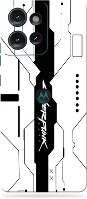 WeCre8 Skin's Motorola Edge 50 5G Mobile Skin(Simple-White-Cyber)
