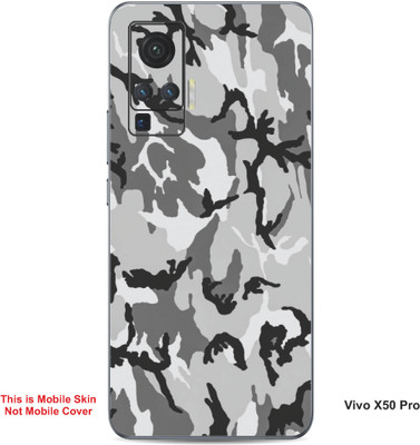 VYBE The Smart Choice Vivo X50 Pro Art Embossed Mobile Skin(Grey Nickel 9)