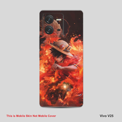 VYBE The Smart Choice Vivo V25 Naruto Mobile Skin Mobile Skin(Silver Chalice A35)