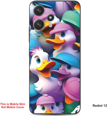 VYBE The Smart Choice Redmi 12 Duck Embossed Mobile Skin(Cadillac Pink 7)