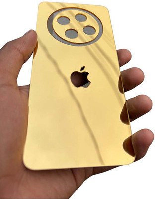 TWUAOP OPPO F27 5G MOBILE SKIN MIRROR BACK PANNEL ACRYLIC SHEET Mobile Skin(Gold)