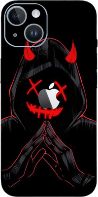 TJ CREATION APPLE IPHONE 14 PLUS Mobile Skin(Ultra Super Black Devil Skin With High Matte Finish.)