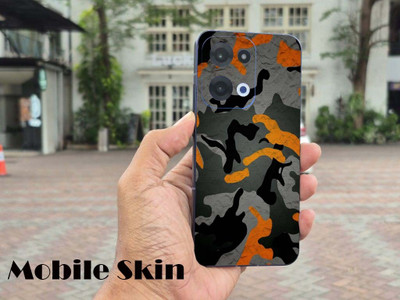 BUGGU Oppo Reno 13 5G Mobile Skin(ORANGE AND GREY)