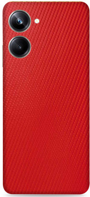 WeCre8 Skin's Realme 10 Pro 5G Mobile Skin(Red Carbon Fiber Premium Quality Mobile Skin With Cleaning Wipe)
