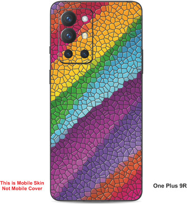 VYBE The Smart Choice One Plus 9R Art Embossed Mobile Skin(Ebony Clay A6)