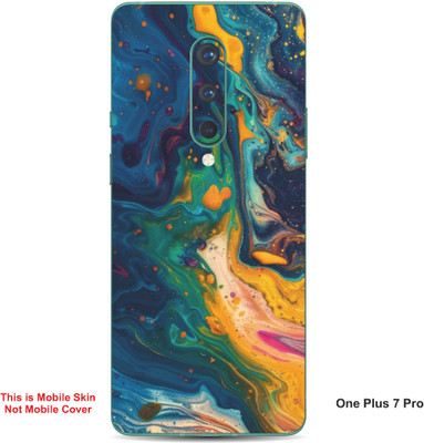 VYBE The Smart Choice One Plus 7 Pro Art Embossed Mobile Skin(Denim A1)