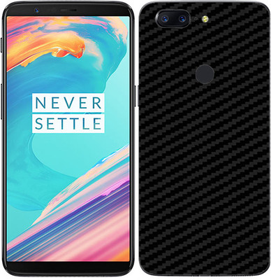 candeal mart Oneplus 5T / 1+5T carbon fiber 3D back skin/ Protective film / Back sticker Mobile Skin(Black)