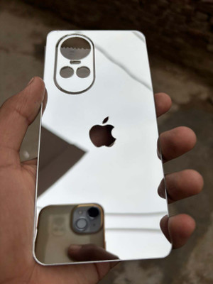 TWUAOP OPPO RENO 10 PRO 5G MOBILE SKIN MIRROR BACK PANNEL ACRYLIC SHEEL Mobile Skin(Silver)