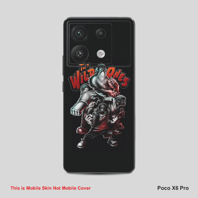 VYBE The Smart Choice Poco X6 Pro he Wilid One Mobile Skin Mobile Skin(Black Cow A16)