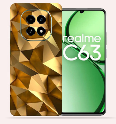 OggyBaba Realme C63 5g Mobile Skin(Golden poly)