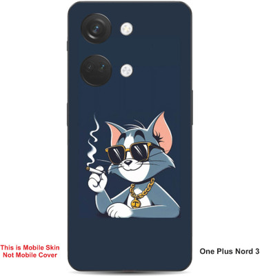 VYBE The Smart Choice One Plus Nord 3 Tom Embossed Mobile Skin(Dark Blue Grey 31)