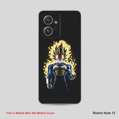 VYBE The Smart Choice Redmi Note 12 Vegeta Mobile Skin Mobile Skin(Sunglow Yellow B38)