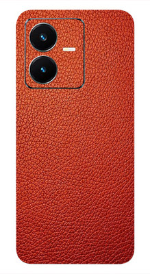 AsSkin Vivo Y22, vivo y22, vivo Mobile Skin(Ultra Super Textrue Red Leather With High Matte Finish.)