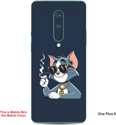 VYBE The Smart Choice One Plus 8 Tom Embossed Mobile Skin(Dark Blue Grey 17)