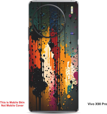VYBE The Smart Choice Vivo X90 Pro Art Embossed Mobile Skin(Storm Dust 17)