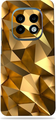 SkinoMania realme narzo 70 turbo 5g Premium Vinyl Mobile Skin (Multicolor) Mobile Skin(Golden-poly)