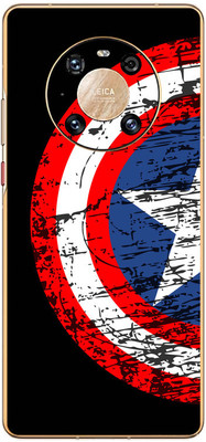FCS Huawei Mate 40 Printed Back skin Mobile Skin(Captain America Cartun)