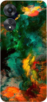 BugguSkin OPPO A78 5G Mobile Skin(Ultra Super Multicolor Clouds Skin With High Matte Finish.)