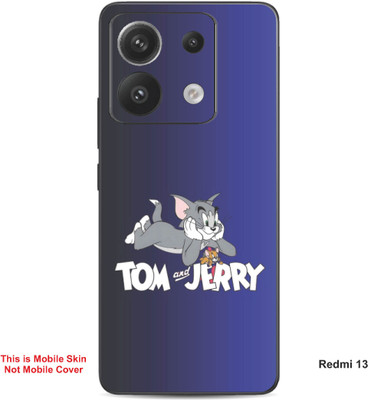 VYBE The Smart Choice Redmi 13 Tom & Jerry Embossed Mobile Skin(Mulled Wine A1)