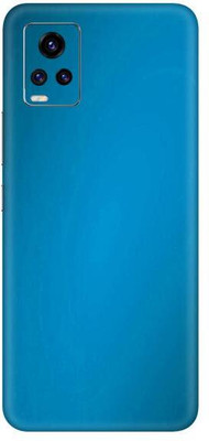 Vcare GadGets Vivo V20 Pro Mobile Skin(Metallic Light Blue Shining)