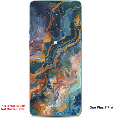VYBE The Smart Choice One Plus 7 Pro Art Embossed Mobile Skin(Cadet Grey A1)