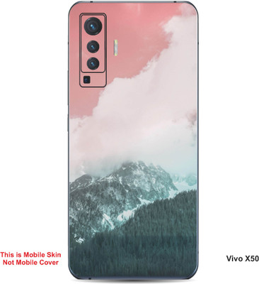 VYBE The Smart Choice Vivo X50 Naturel Mobile Skin(Faded Pink, Cascade 8)