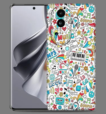 SkinoMania OPPO RENO 10 PRO PLUS 5G Mobile Skin(Music-Graffiti Multicolor Mobile skin)