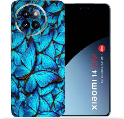 OggyBaba Xiaomi 14 Civi Mobile Skin(Butterfly Blue)