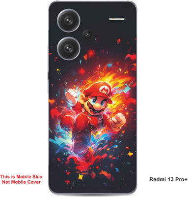 VYBE The Smart Choice Redmi 13 Pro Plus Super Mario Embossed Mobile Skin(Lava Red A1)
