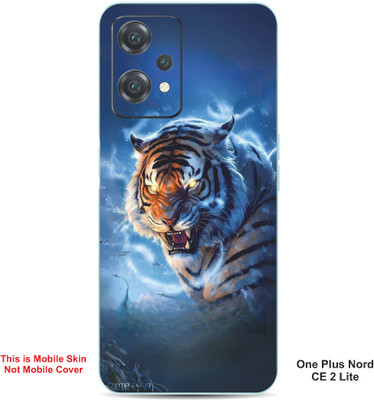 VYBE The Smart Choice One Plus Nord CE 2 Lite Tiger Embossed Mobile Skin(Moonstone Blue 39)
