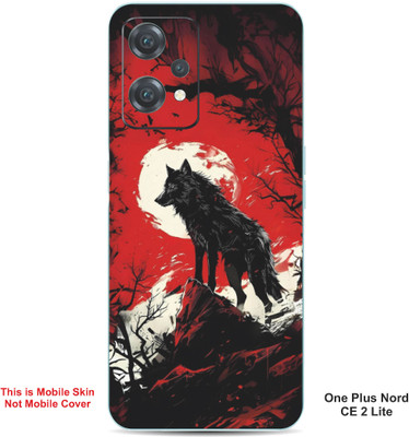 VYBE The Smart Choice One Plus Nord CE 2 Lite Wolf Embossed Mobile Skin(Persian Red 39)