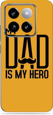 SkinoMania Xiaomi 14 Premium Vinyl Mobile Skin (Multicolor) Mobile Skin(Dad-is-my-hero)