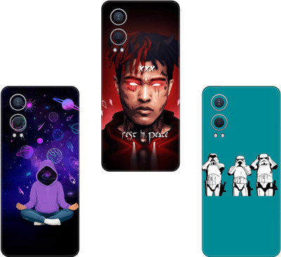 AMTHA AMTHA TECNO SPARK 7 PRO(PACK OF 3)Camera&Back Protector Premium Vinyl Mobile Skin(Multicolor)