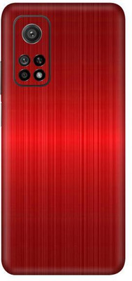 Vcare GadGets Mi 10 T 5G Mobile Skin(Red Titanium)