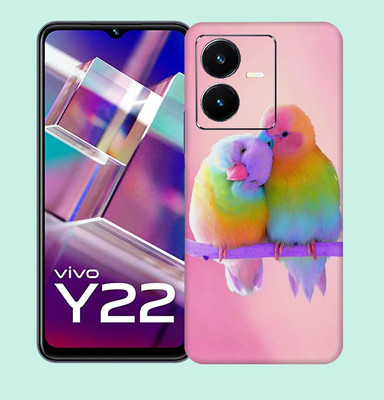 Gizmo Wraps Vivo Y22 Mobile Skin(Multicolor Colorful Lovebirds)