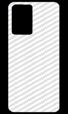 candeal mart Vivo Y75 5G Back skin sticker / Vinyl wrap / Protective film Mobile Skin(Transparent , carbon fiber 3D)