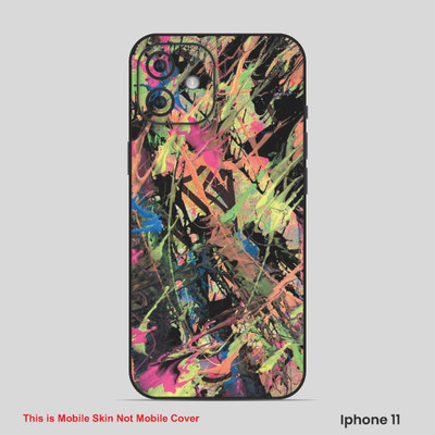 VYBE The Smart Choice iPhone 11 ART Mobile Skin(Multi color SKI 6)